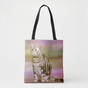 Tote Bag Tabby argenté