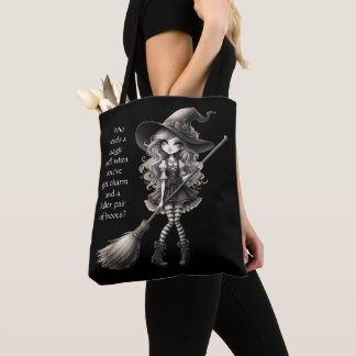 Tote Bag Tabitha et ses bottes - Sorcière