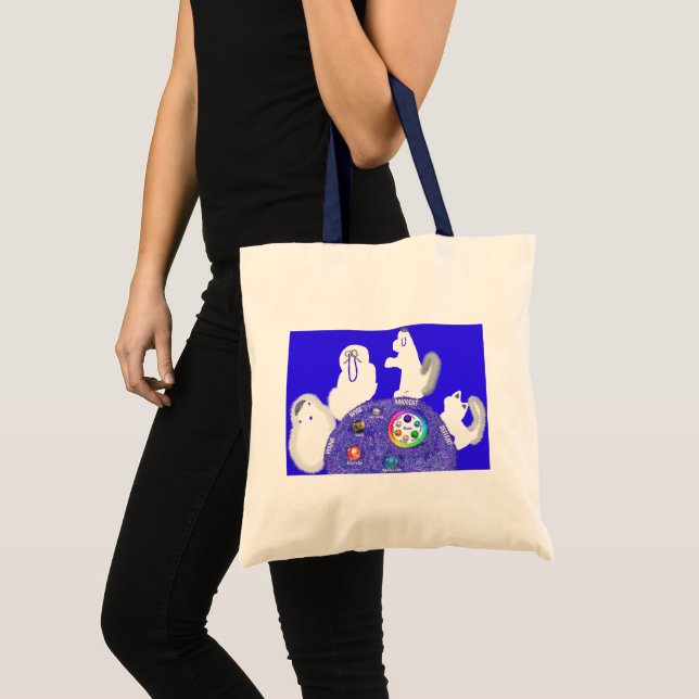 Tote Bag Table de Seder Pesach avec Animaux (Devant (produit))