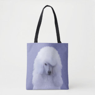 Tote Bag Tableau blanc standard de caniche - Art original d