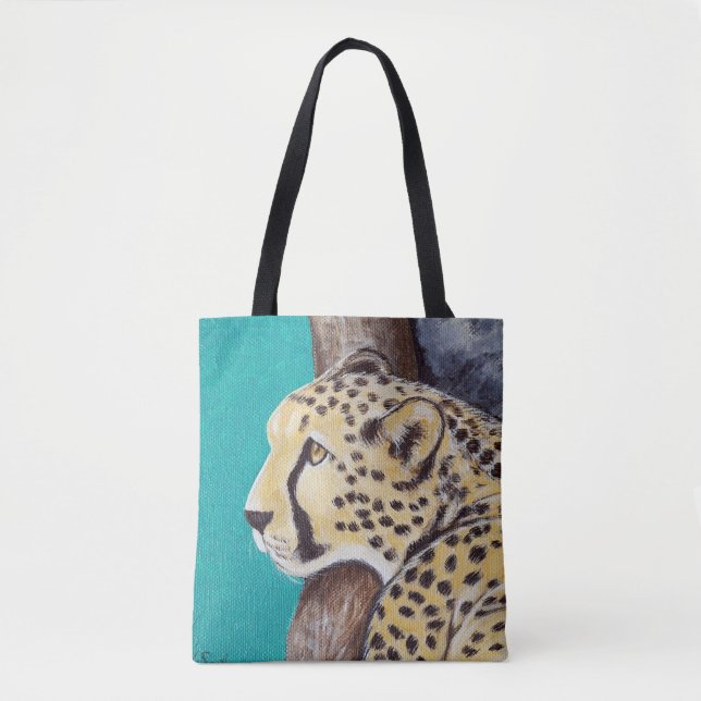 Tote Bag Tableau Cheetah (Devant)