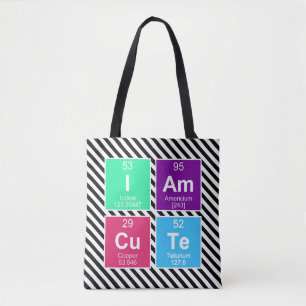 Tote Bag Tableau chimique périodique des éléments : IAm CuT