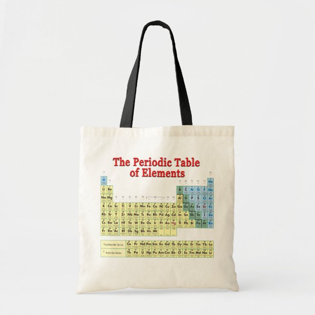Tote Bag Tableau des éléments périodique (Devant)