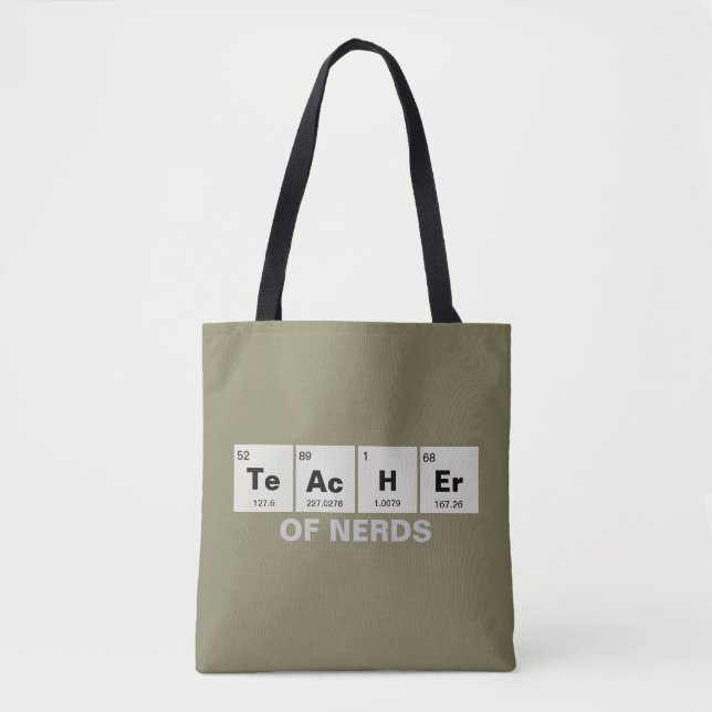 Tote Bag Tableau périodique chimique des éléments: TeAcHEr (Devant)