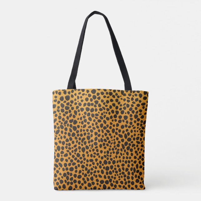 Tote Bag Taches de panthère motif de peau d'animal (Dos)
