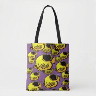 Tote Bag Tachoir soleil jaune et orange