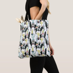 Tote Bag Taco à propos d'amour Motif Llama & Donkey