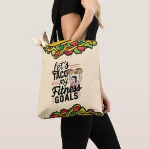Tote Bag Taco ‘À propos de mes objectifs de remise en forme