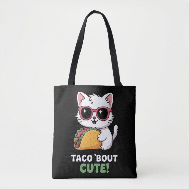 Tote Bag Taco 'À propos de mou Kitten (Devant)