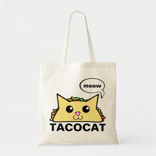 Tote Bag Taco Cat (Devant)