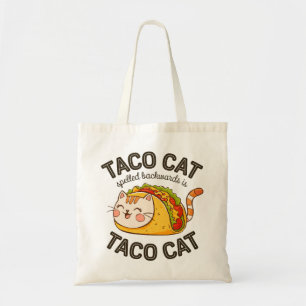 Tote Bag Taco Chat Écrit À L'Arrière Est Taco Chat Cute Fel