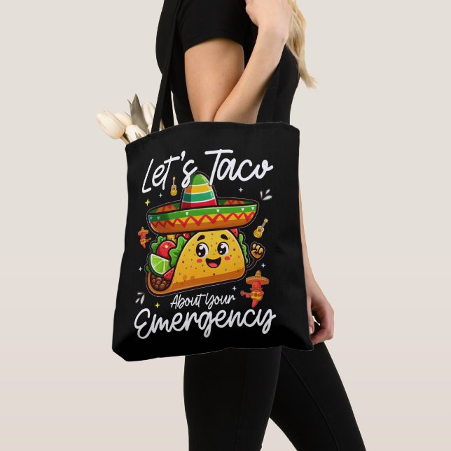 Tote Bag Taco parle de votre amoureux mexicain de la nourri (De près)