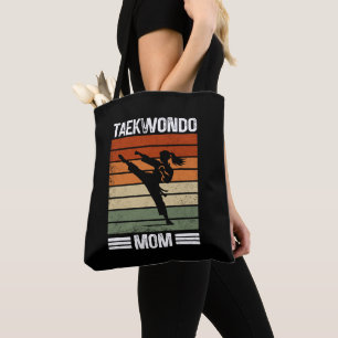 Tote Bag Taekwondo Maman Retro Martial Arts Maman Cadeau