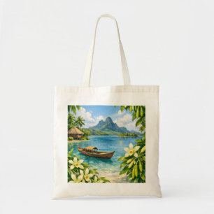 Tote Bag Taha’a Vanilla Island Lagoon Orchid Tropical