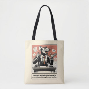 Tote Bag Tails De Schéma : L'Homme Politique Du Rat Qui Con