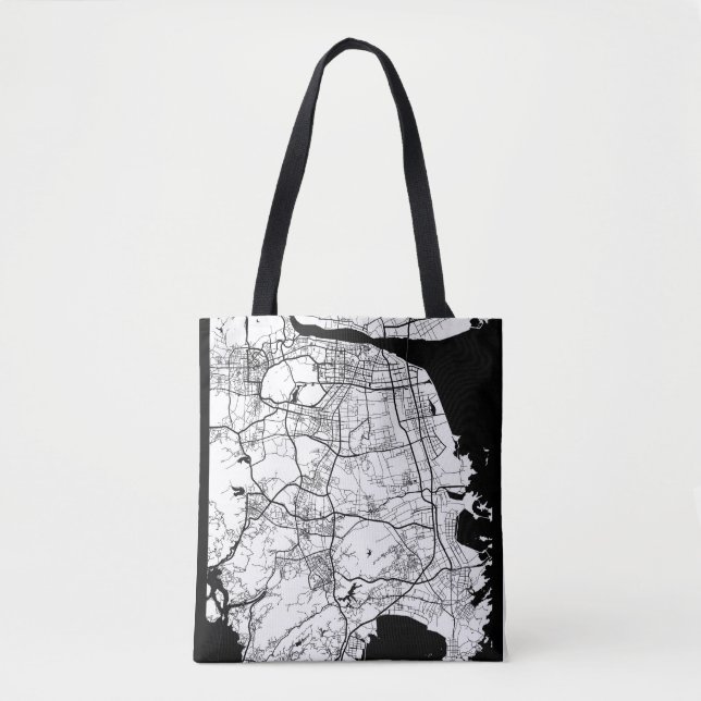 Tote Bag Taizhou China City Map (Devant)