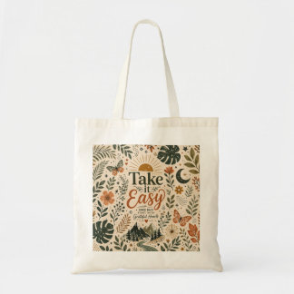 Tote Bag Take It Easy Vintage Floral Crossbody Bag | Boho N