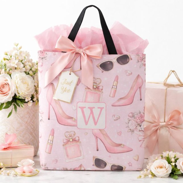 Tote Bag Talons roses élégants et motif de beauté (Créateur téléchargé)