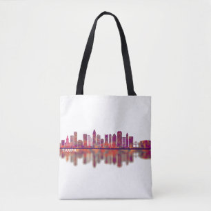 Tote Bag Tampa Florida Skyline
