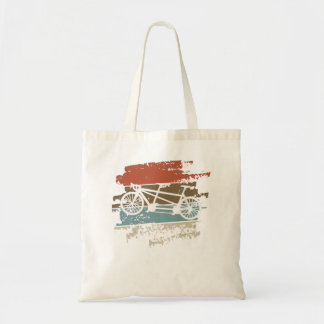 Tote Bag Tandem Vélo Vintage Cycliste Tandem Premium