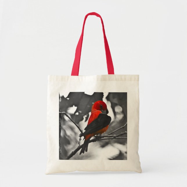Tote Bag Tangara écarlate mâle (Devant)