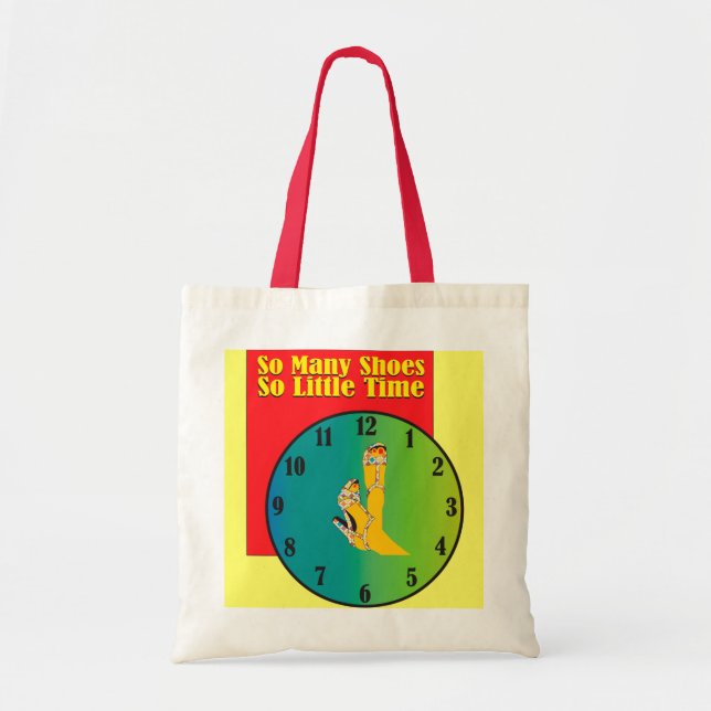 Tote Bag Tant de chaussures tellement peu d'heure (Devant)