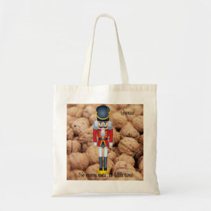 Tote Bag Tant de noix si peu de temps Ajouter le nom Noël