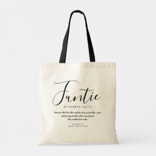 Tote Bag Tante Élégante Script Amusant Tante Citation Amusa