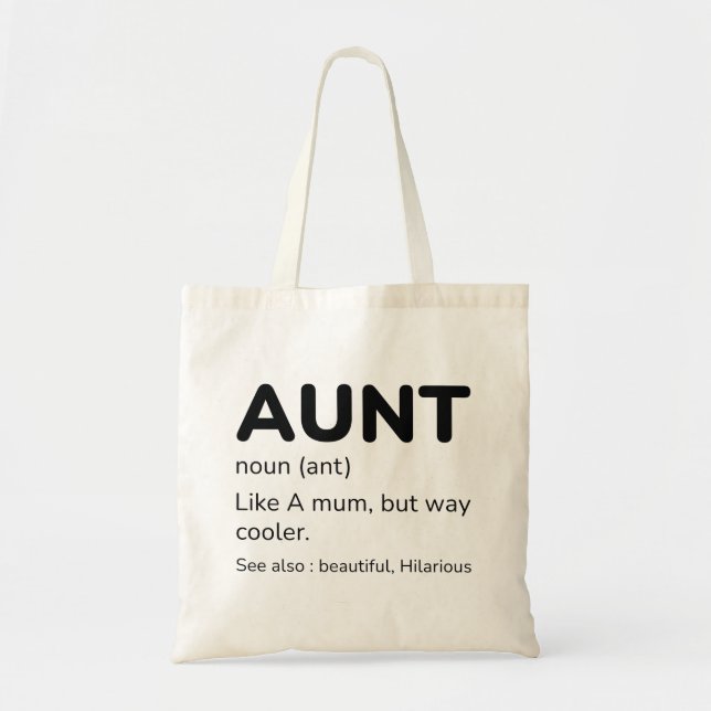 Tote Bag Tante Noun (Devant)