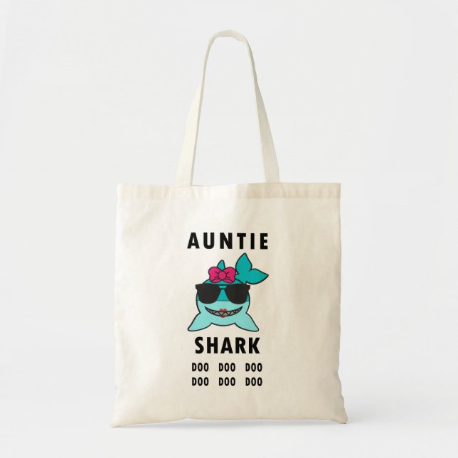 TOTE BAG TANTE SHARK DOO DOO DOO (Devant)