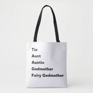Tote Bag Tante tante Godmother Themed de Tia
