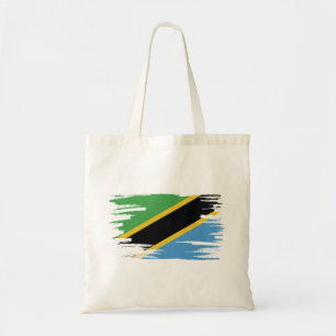 Tote Bag Tanzanie Drapeau pinceau