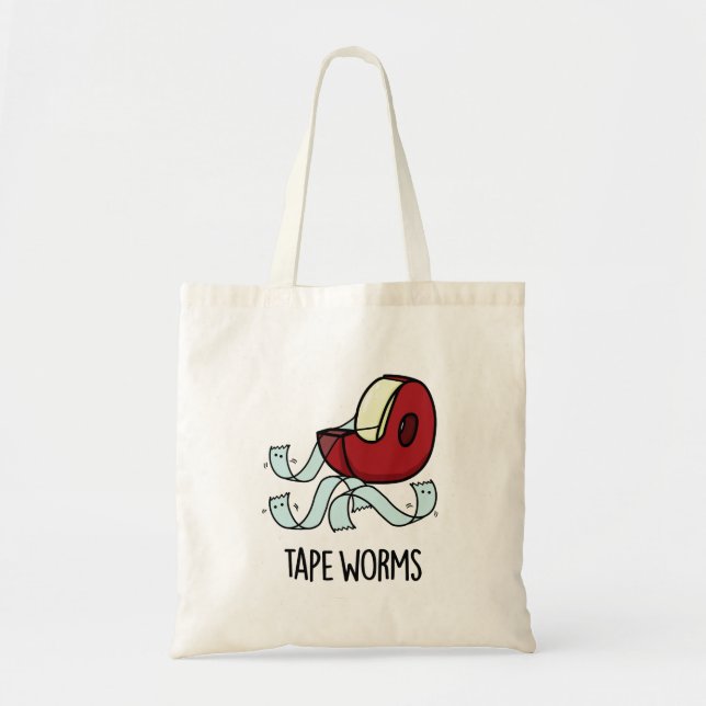 Tote Bag Tape Vers Drôles de Blagues de Ruban Adhésif  (Devant)