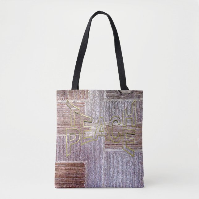 Tote Bag Tapis en cuir original texture artisanale (Devant)