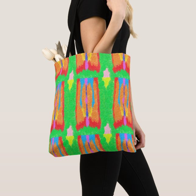 Tote Bag Tapis et chiffons Art pur abstrait suprême (De près)