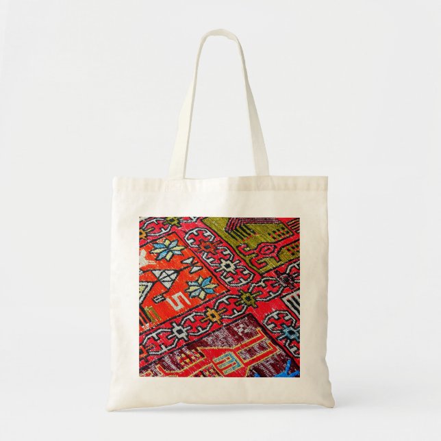 Tote Bag Tapis, motif persan oriental, turc (Devant)