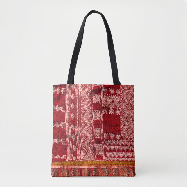 Tote Bag Tapis Rouge Au Marché (Devant)