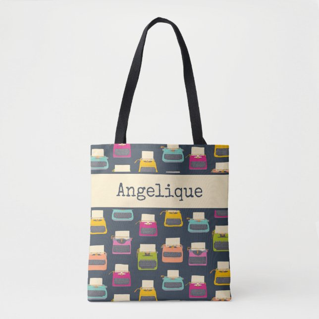 Tote Bag Tapis Vintages couleur bonbon (Devant)