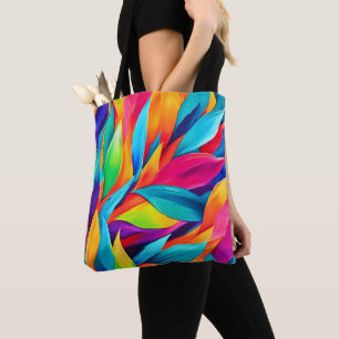 Tote Bag Tapisserie à feuilles tropicales