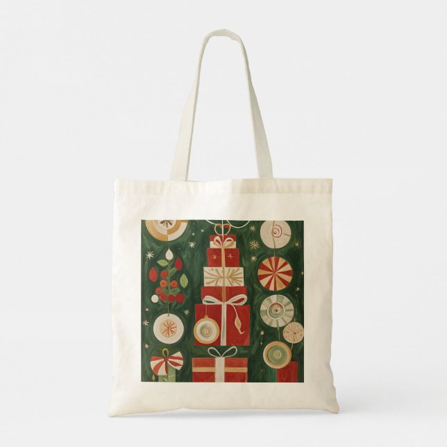 Tote Bag Tapisserie Abstraite à marée haute (Dos)