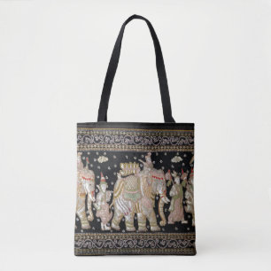Tote Bag Tapisserie antique d'éléphant