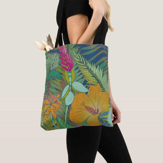 Tote Bag Tapisserie tropicale II (De près)
