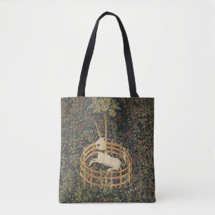 Tote Bag Tapisseries Unicorne Captivité Tapisserie médiéval