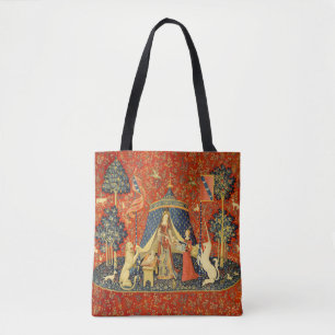 Tote Bag Tapisseries Unicorne Lady Legend Médiéval