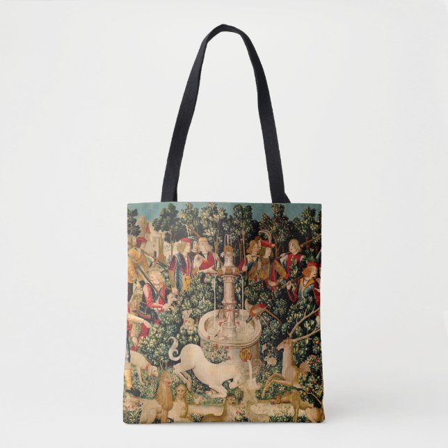 Tote Bag Tapisseries Unicorne Trouvé Légende Mythique (Devant)