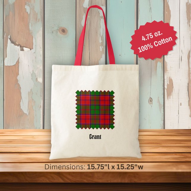 Tote Bag Tartan Clan Grant (Créateur téléchargé)