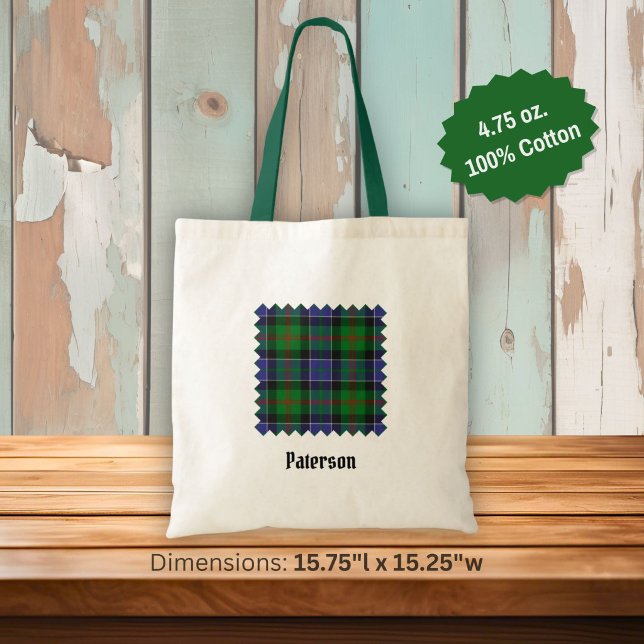 Tote Bag Tartan Clan Paterson (Créateur téléchargé)