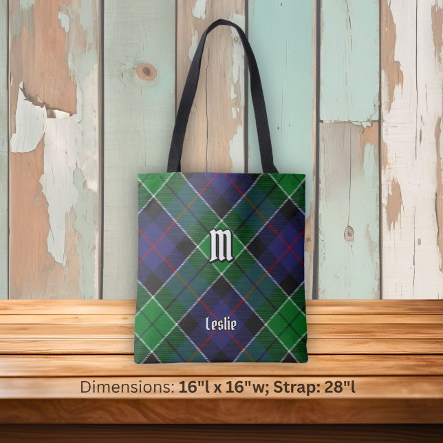 Tote Bag Tartan de chasse du Clan Leslie (Créateur téléchargé)