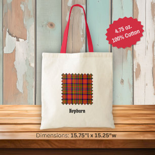 Tote Bag Tartan du clan Hepburn