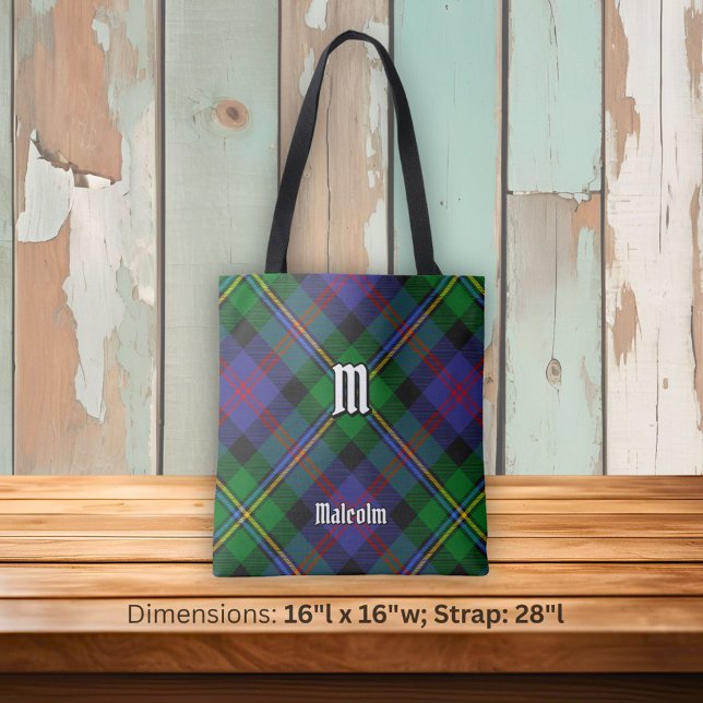 Tote Bag Tartan du clan Malcolm (Créateur téléchargé)